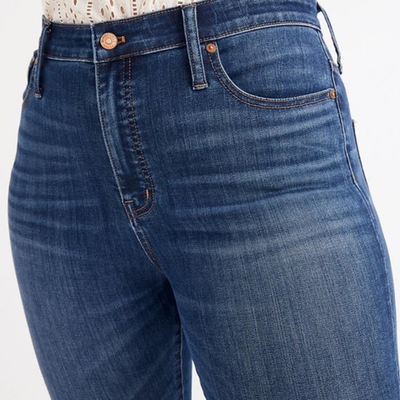 MADEWELL Curvy High-Rise Skinny Jeans NWT 36 Waist - Picture 2 of 15